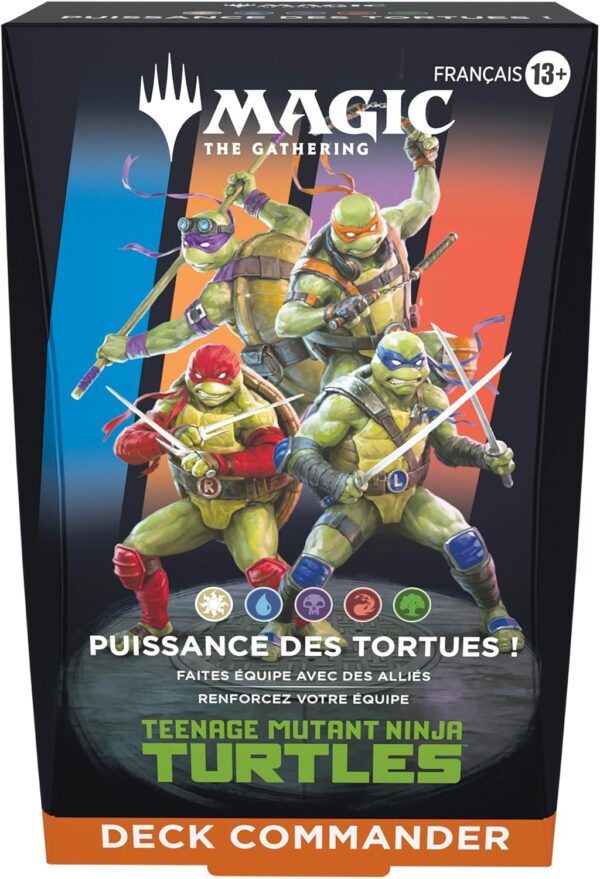 Magic The Gathering - Wizards of the Coast Deck - Teenage Mutant Ninja Turtles / Les Tortues Ninja - Commander - Puissance des tortues ! (Français)