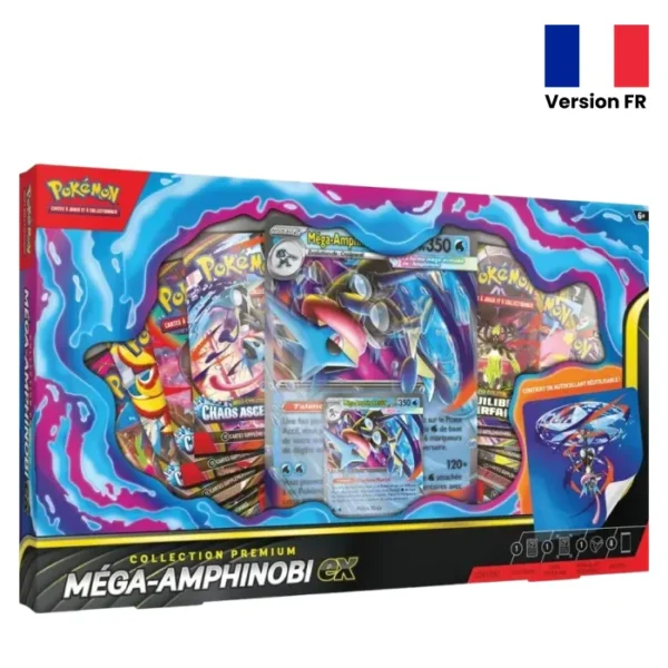 Pokemon-–-Coffret-–-Collection-Premium-Mega-Amphinobi-ex-–-en-francais Pokémon - Pokemon Coffret - 8 boosters Collection Premium Méga-Amphinobi EX (Français)